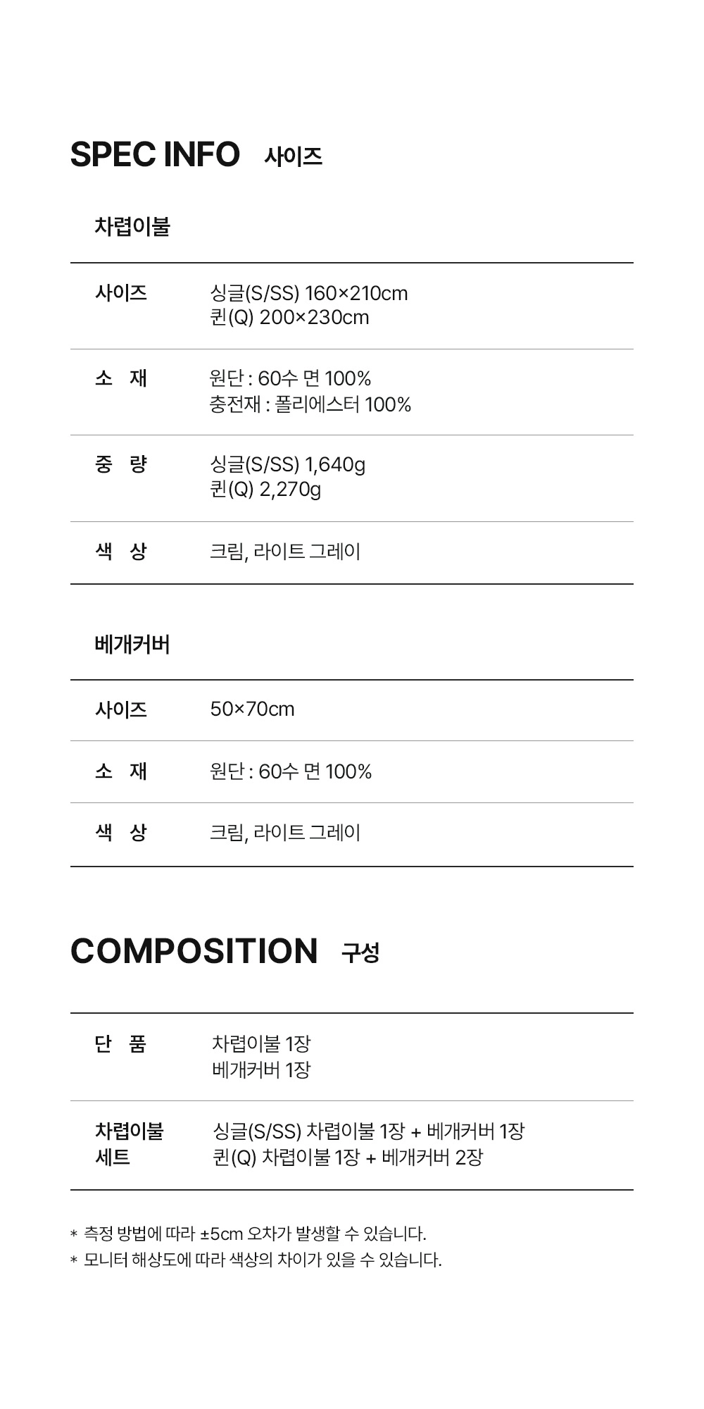 헬렌스타인 프리마로프트 차렵이불